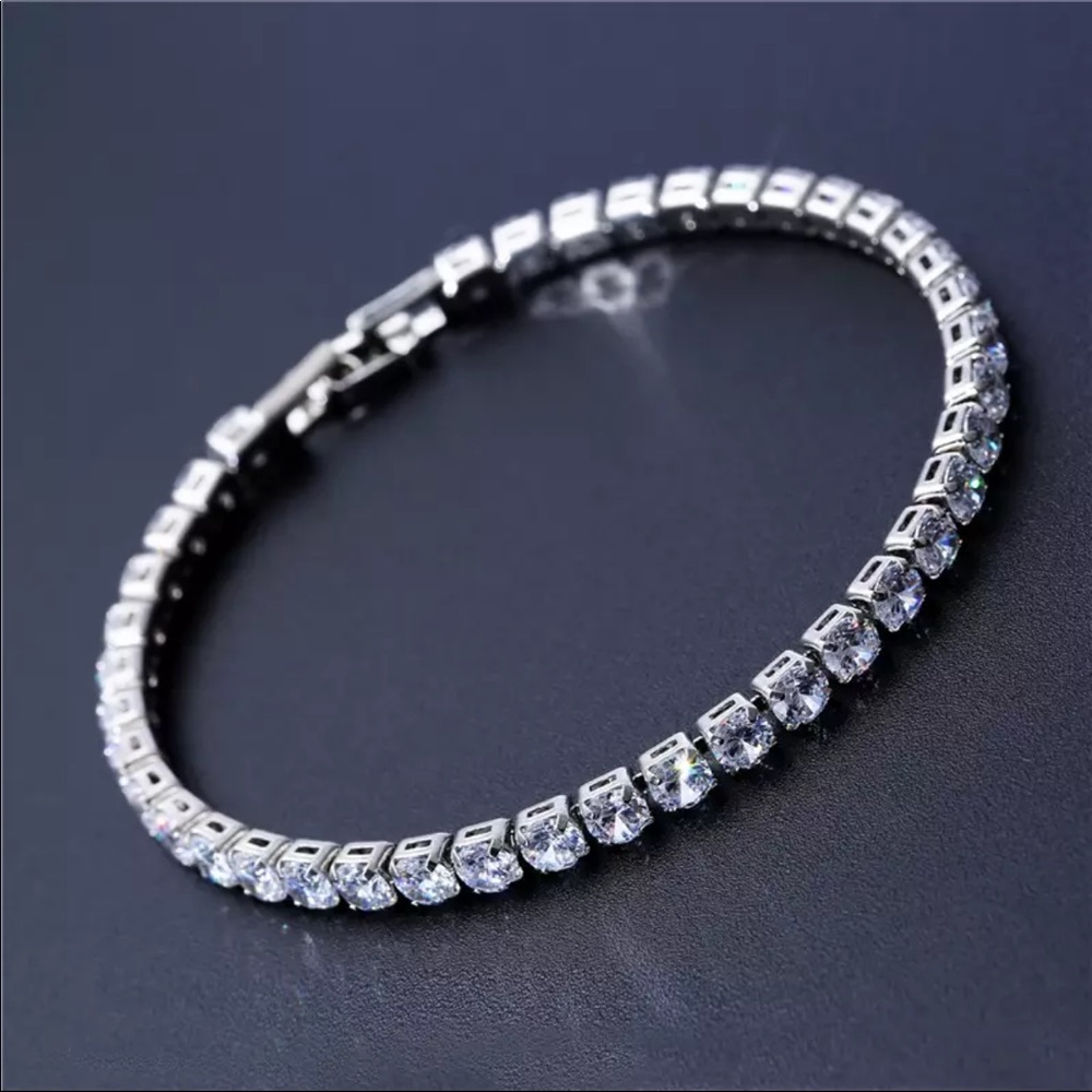 Stylish Cubic Tennis Bracelet